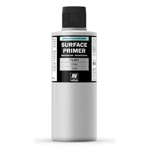 Vallejo – Surface Primer Color | Grey Acrylic Primer 200 Ml (6.76 Fl.o