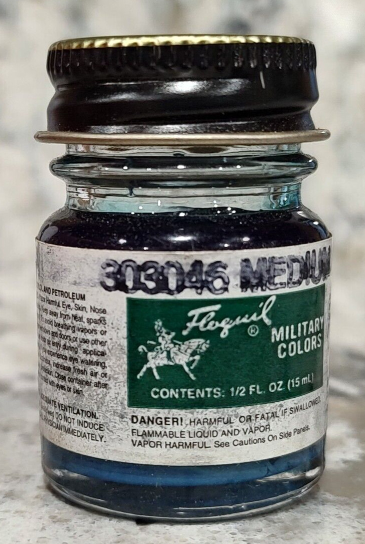 FLOQUIL ENAMEL MODEL HOBBY PAINT – MILITARY COLORS .5 oz OUNCE – MEDIUM BLUE