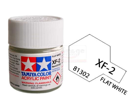 Tamiya Acrylic Paint 81302 XF-2 Flat White 23ml [MATT]