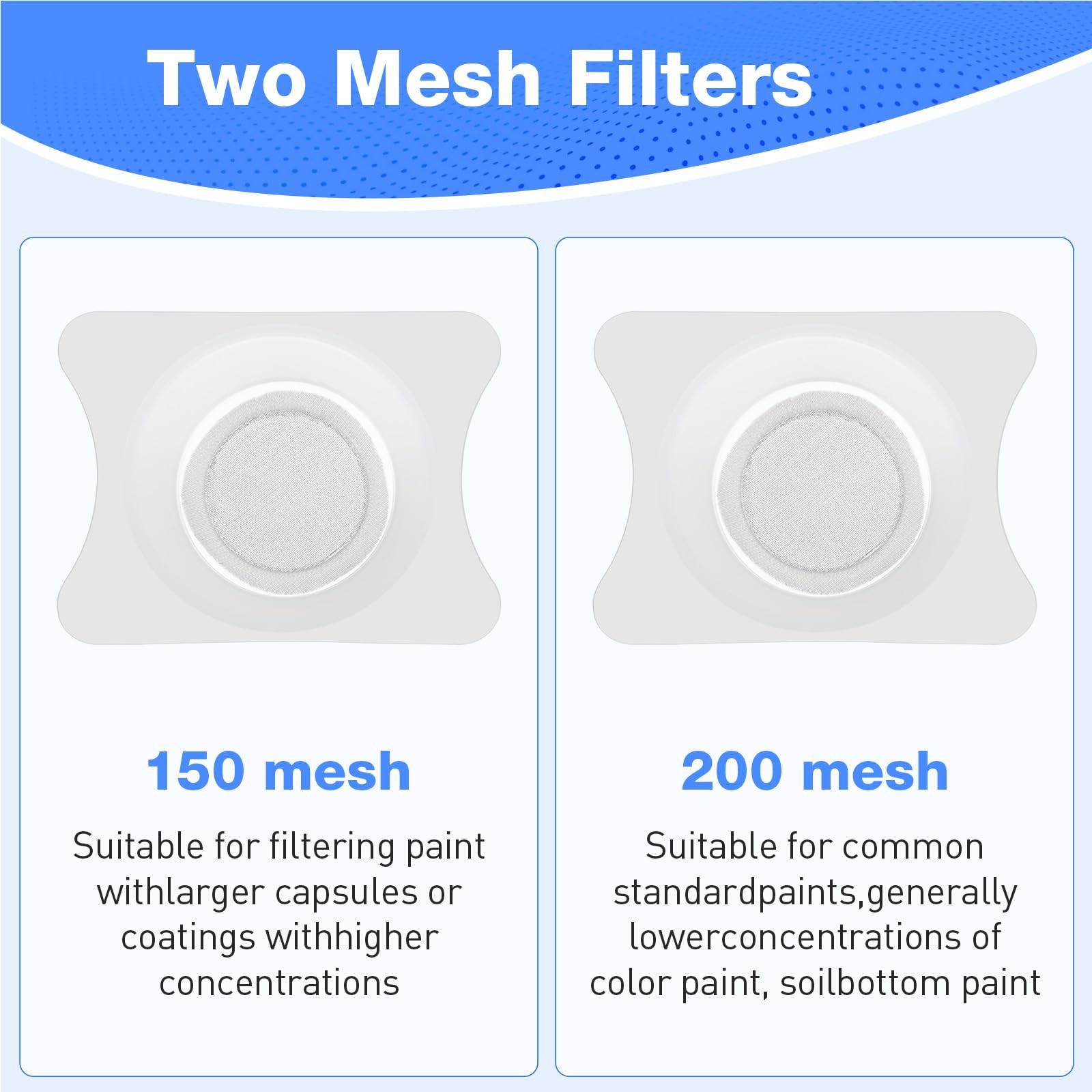 2 Pcs Airbrush Filter Cup PP Strainer Filters Accessories for Paint Airbrush