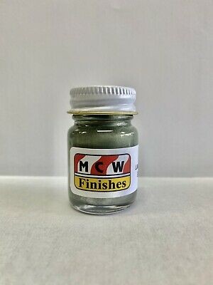 MCW Finishes 6204E Laurel Green Metallic Enamel Model Paint – 15 ml. Bottle