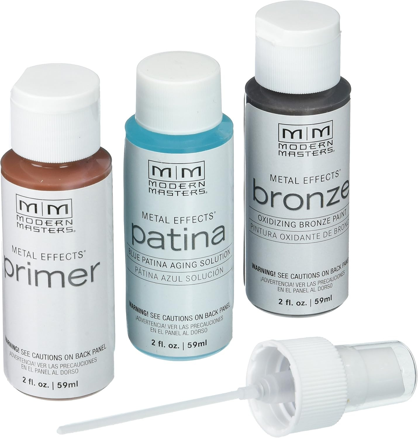 MM3062-91 Modern Masters Metal Effects Oxidizing Finish Kit-Blue Patina