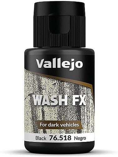 Vallejo Black Model Wash (35ml Bottle) – Hobby and Model Acrylic Paint – #76518