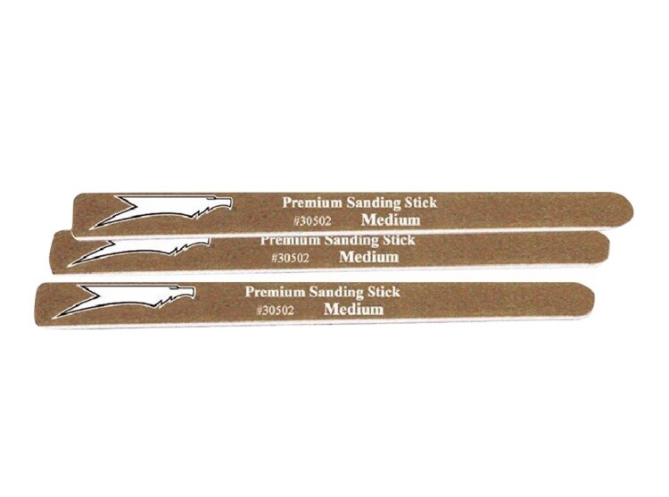 Ten (10) Squadron Premium Sanding sticks: Medium, 10 Total Sticks 30509