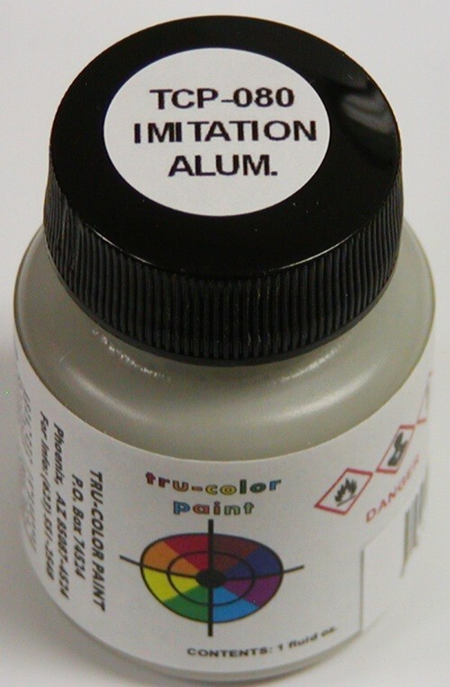 Tru-Color Paint TCP-080 Imitation Aluminum 1oz Bottle