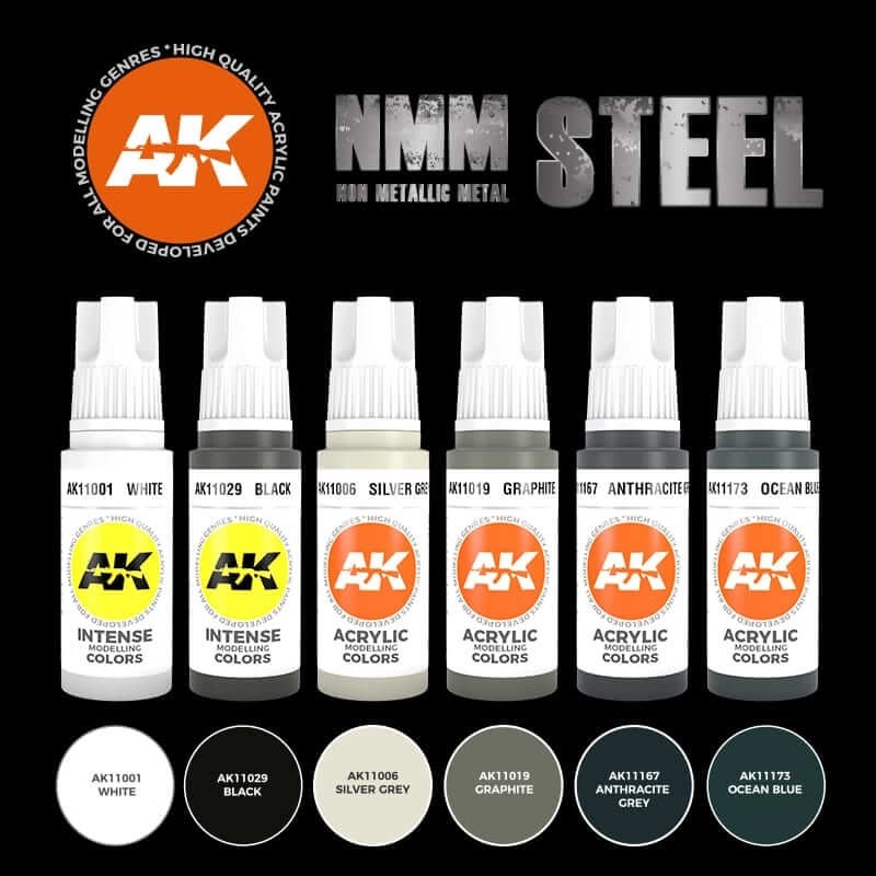 AK Interactive Non Metallic Metal 3rd Gen Paint Set AK11601