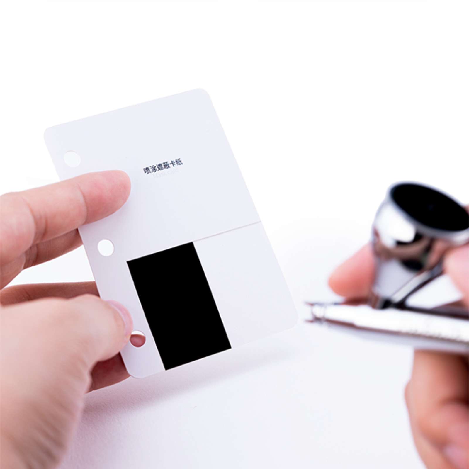 Model Paint Paper Background Color Test Card Kit For Cardboard Masking Tool
