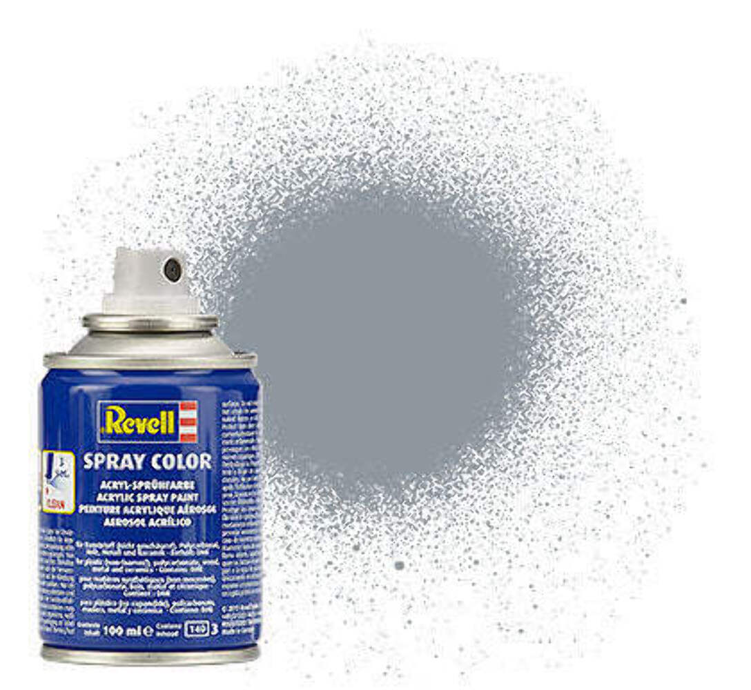 Revell 34191 100ml Acrylic Spray Color Paint – Steel Metallic (Ok for Lexan RC C