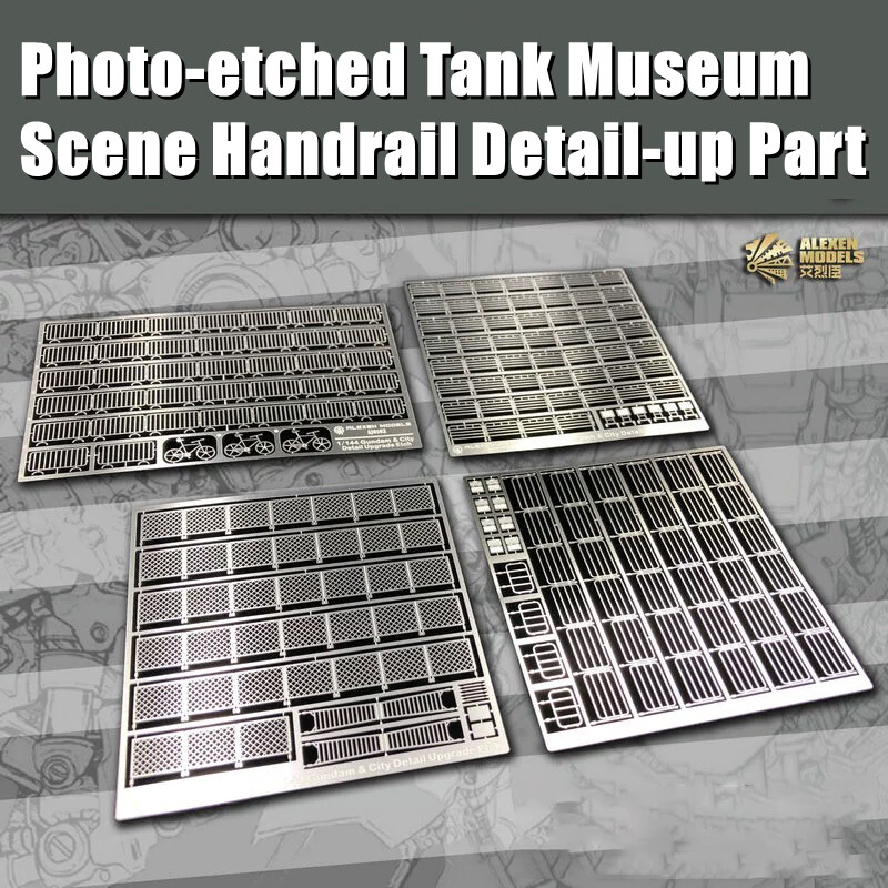 1/144 1/100 Photo-etched Tank Museum Scene Handrail Upgraded for HG/Gundam/Gnaku