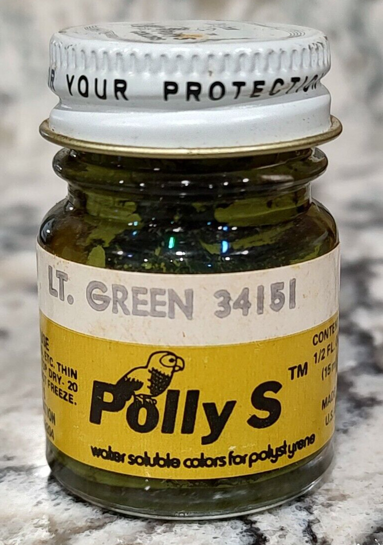 FLOQUIL POLLY S MODEL and HOBBY COLORS PAINT .5oz OUNCE – LIGHT GREEN