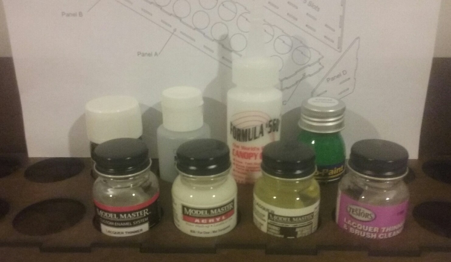 Motrak Models #85013, True Colors & Floquil paint rack