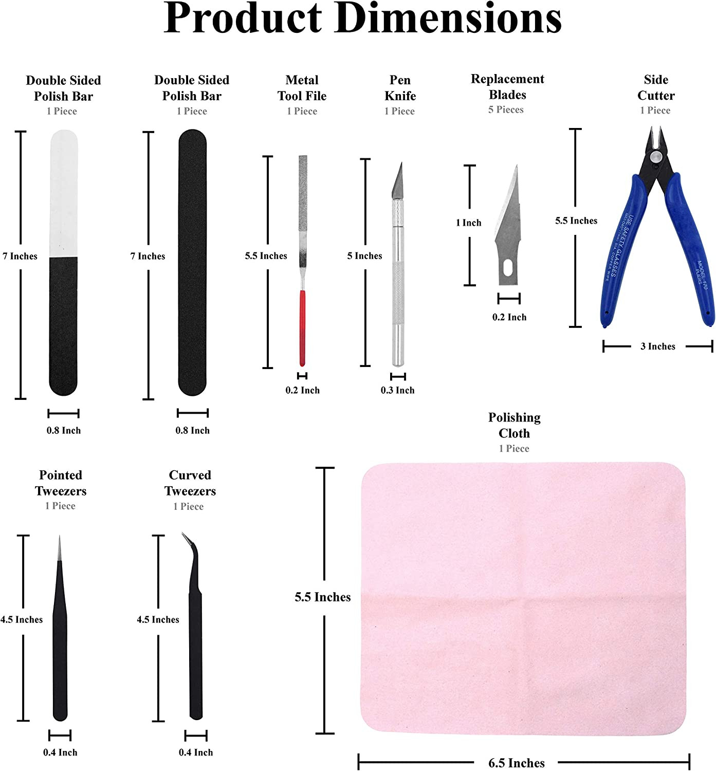 Model Tool Kit – Hobby Building Tool Hardware Basic Set with Hobby Clippers