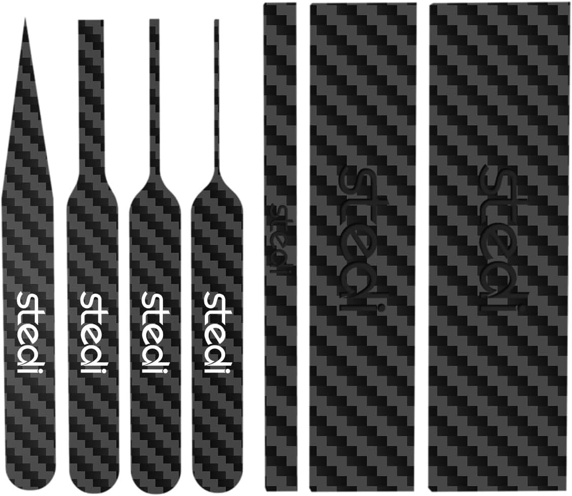 Carbon Fiber Sanding Sticks Hobby Model Tools 7-piece set 3″×0.6″3″×0.4″3″×0….
