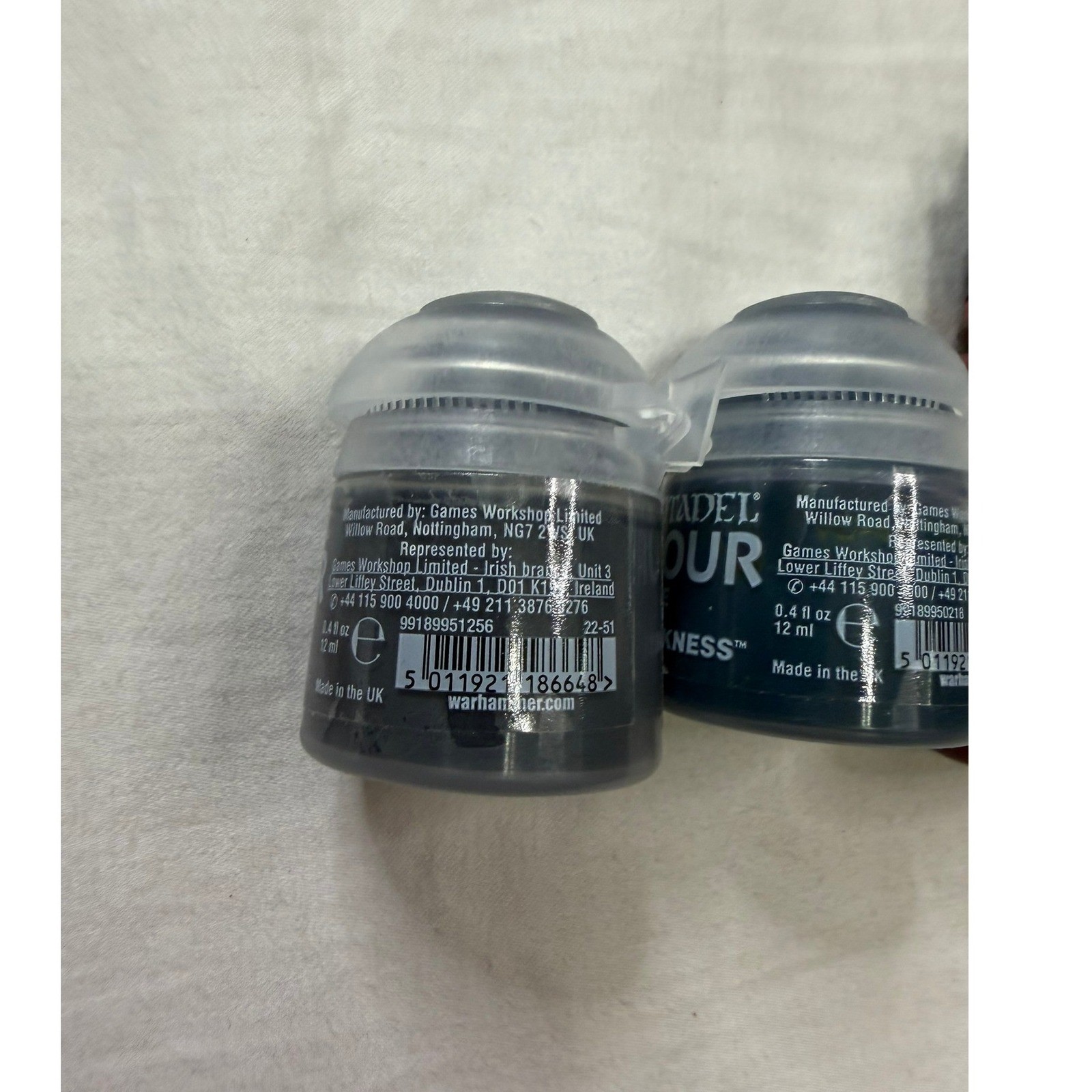 Citadel & Vallejo Acrylic Paint Set Eshin Grey Incubi Darkness Nocturnal Red