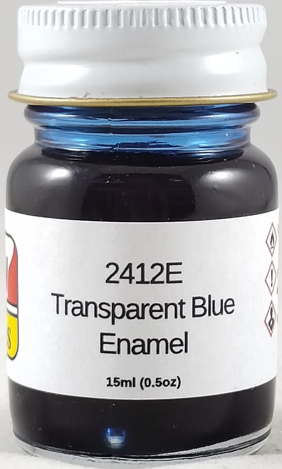 MCW Finishes 2412E Transparent Blue Enamel Model Paint for Auto