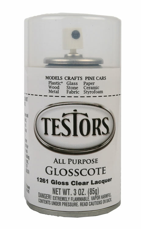 Testors Glosscote Clear Finish 3oz 88.7mL Spray Can 1261T