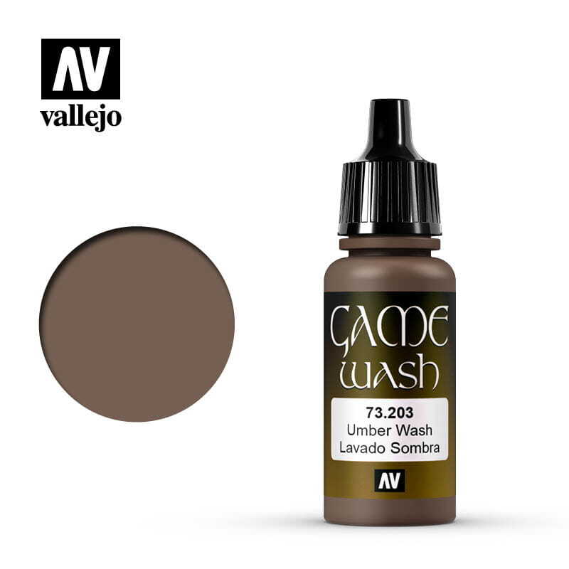 VALLEJO GAME COLOR WASH 73203 UMBER WASH 17ml