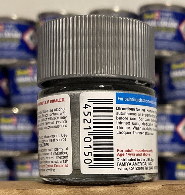 Tamiya Color enamel paint LP-70, Gloss Aluminum.