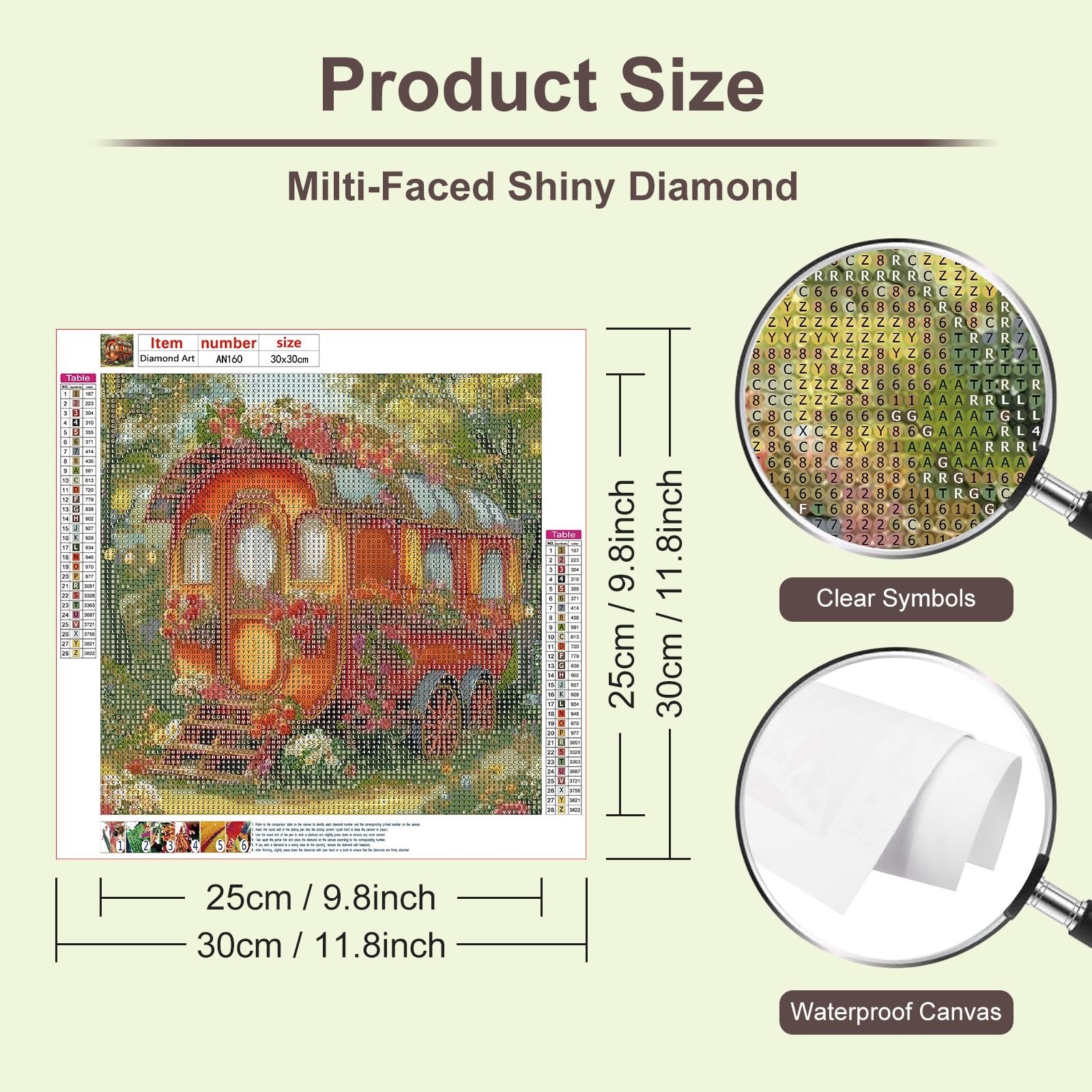 Anuver Diamond Art Kits for Adults, Car Full Drill Multicolor
