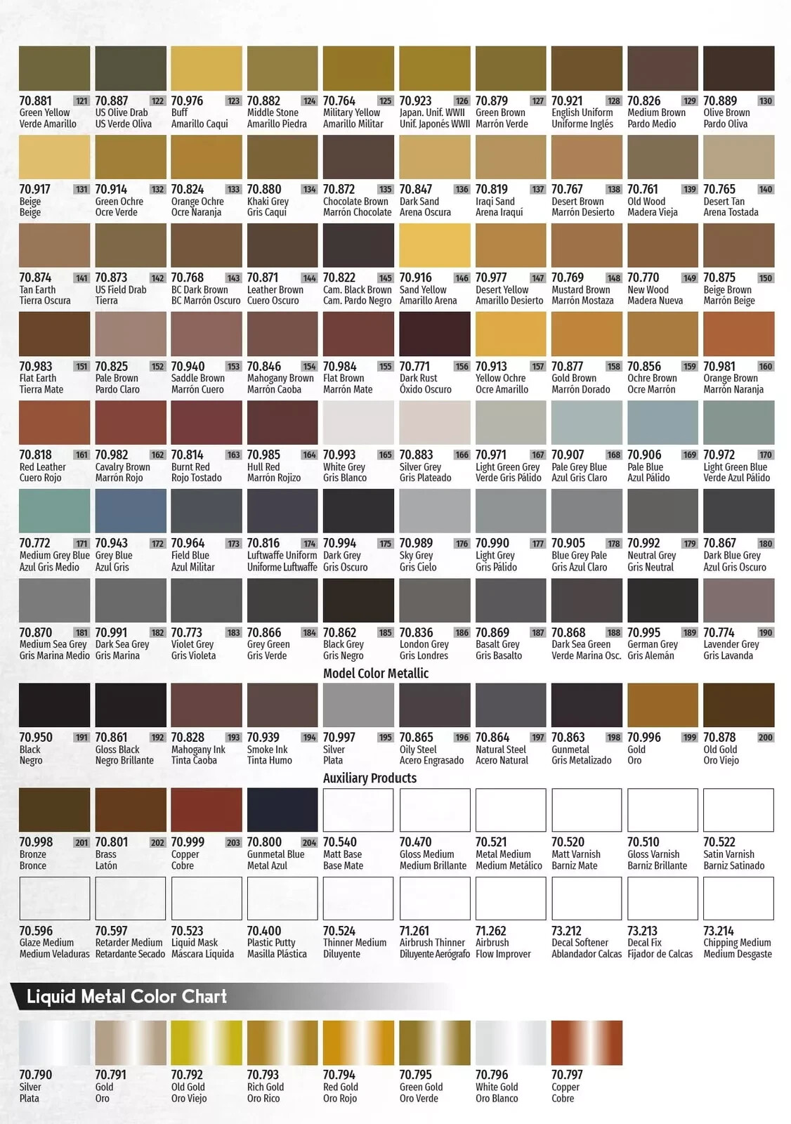 2025 Model Color Paints 18ml by Acrylicos Vallejo – Many To Choose From!
