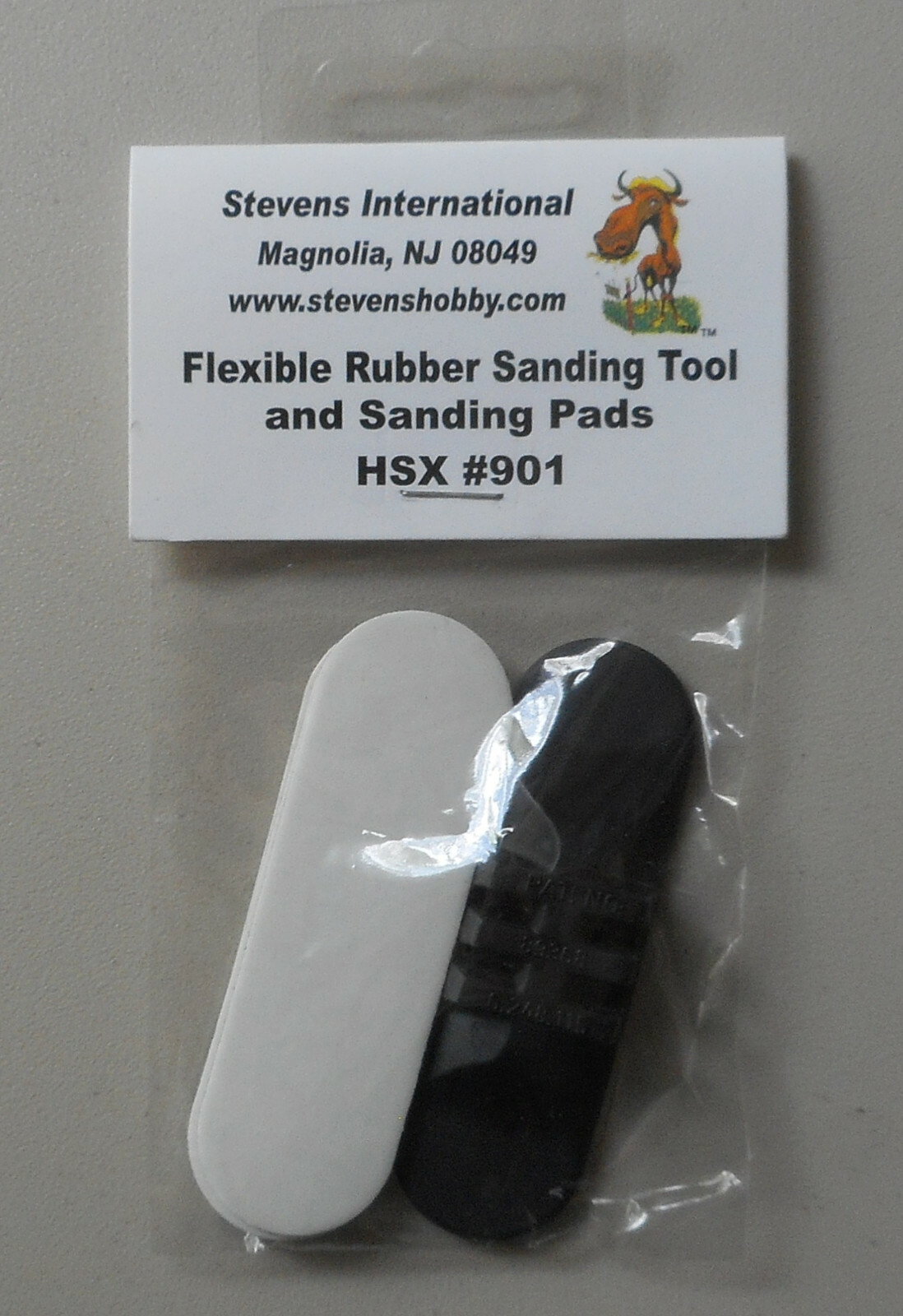 Flexible Rubber Sanding Tool w 3 Waterproof Sanding Pads 901