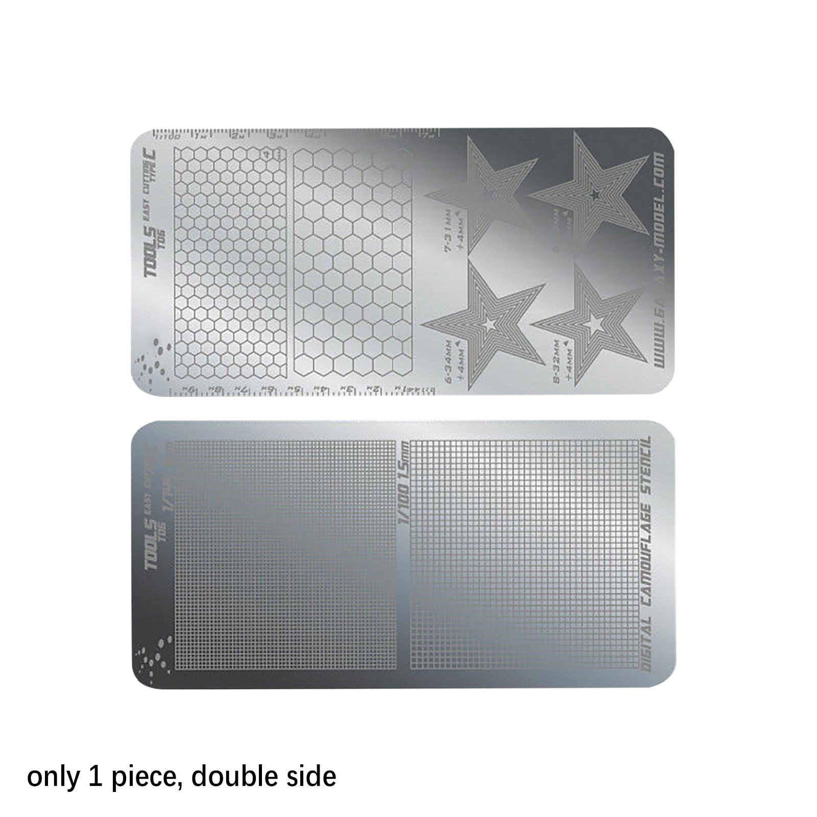 T06A03 Stainless Steel Masking Sheet Easy Cutting Type Board Hobby Tools Add