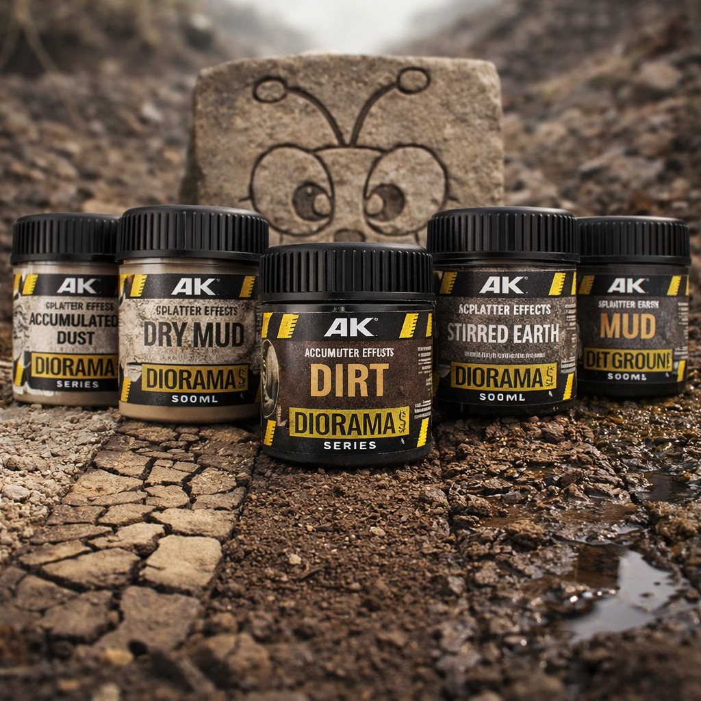 AK Interactive Diorama Acrylic Texture Effects🍯Model Kit Miniature Basing Paste