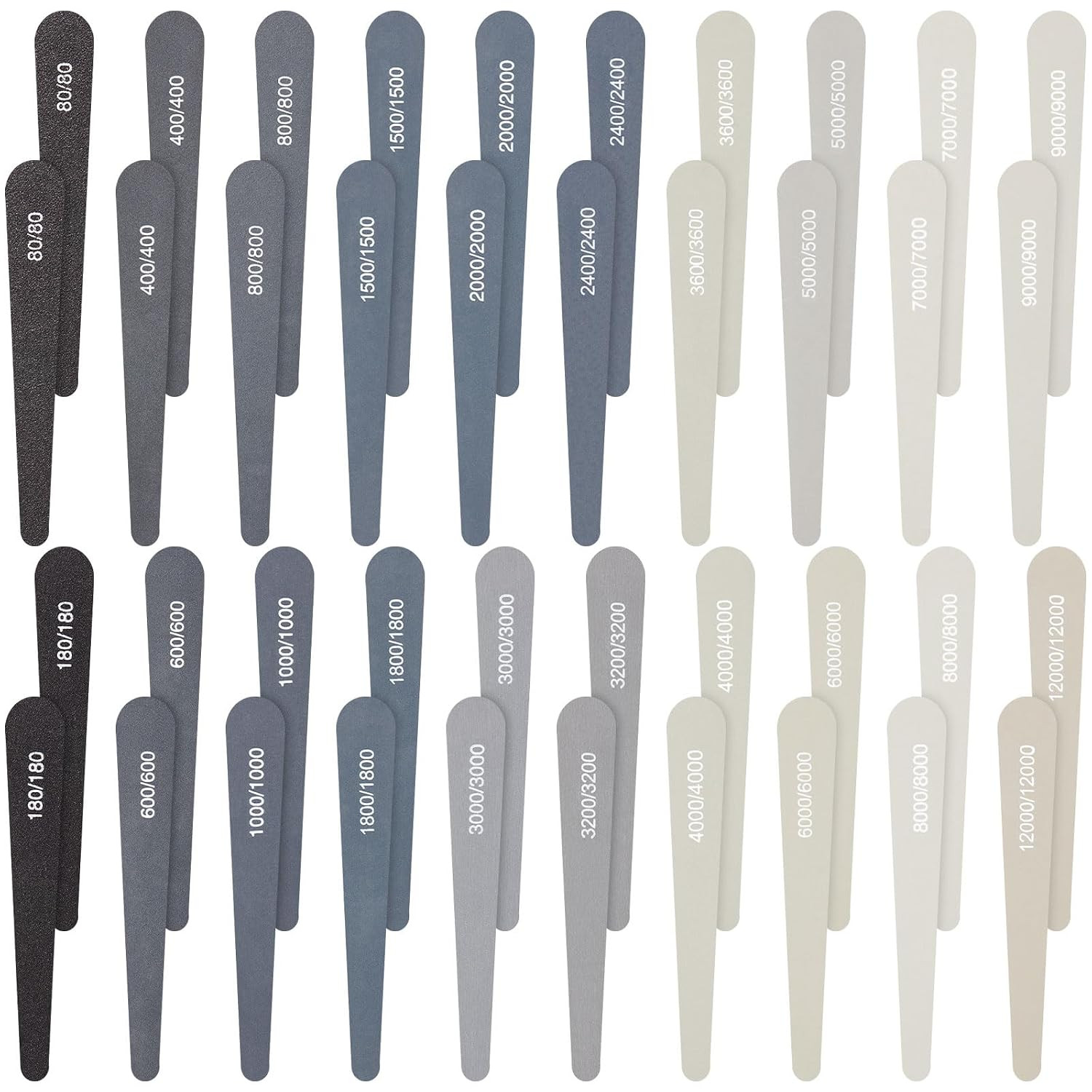 40 Pcs Polishing Sticks Sanding Sticks for Plastic Models Metal Accessories Wood