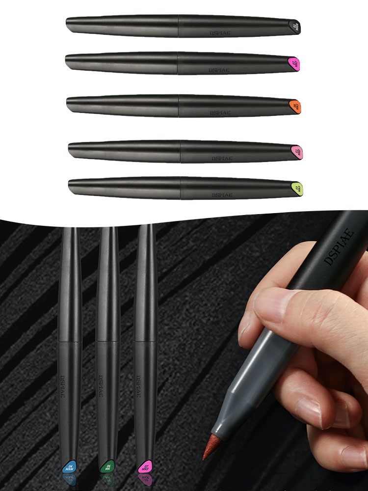 DSPIAE Water-based Soft Tip Marker Pen for Plastic Model Hobby DIY Coloring 8A