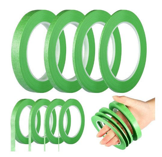 4 Rolls Fine Line Tape Fineline Masking Painters Automotive DIY Car Auto Green
