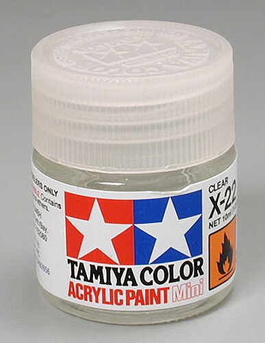 Tamiya Acrylic X-22 Clear Paint Jar 81522