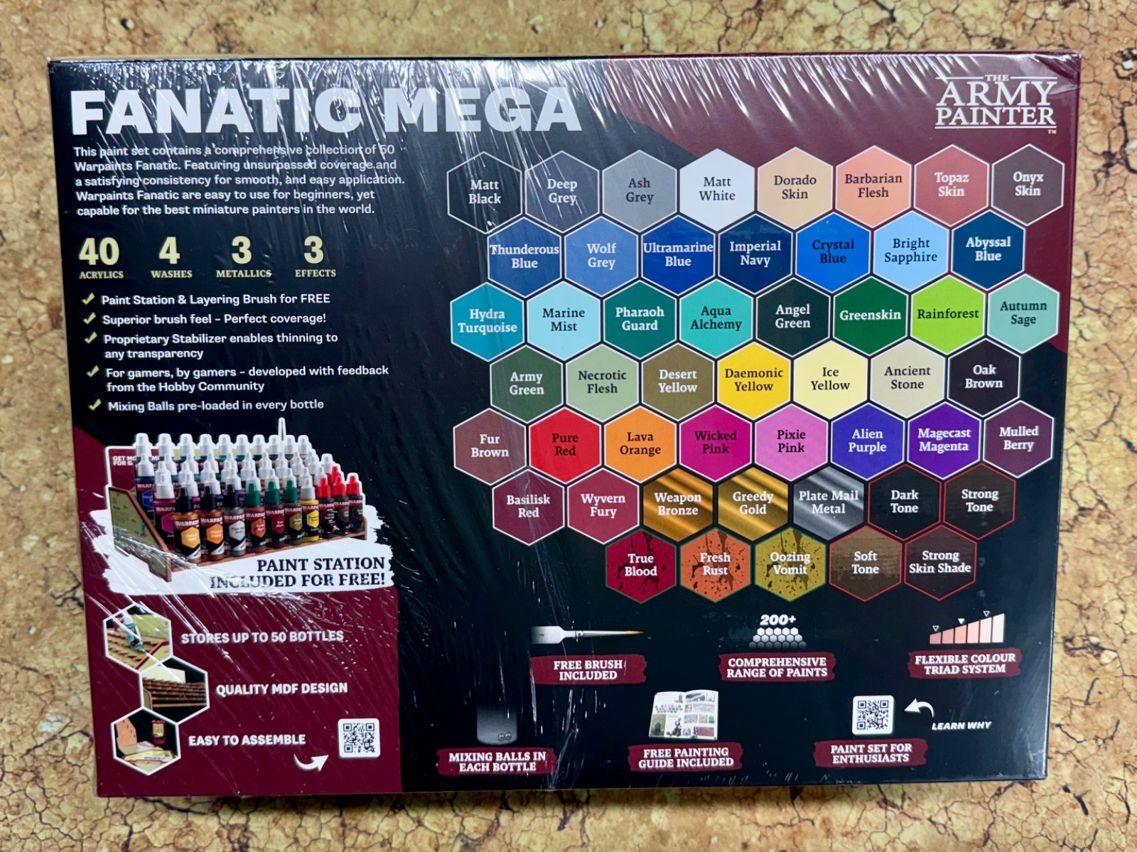 The Army Painter Warpaints Fanatic Mega Paint Set 50 Miniature 5713799806702 NEW