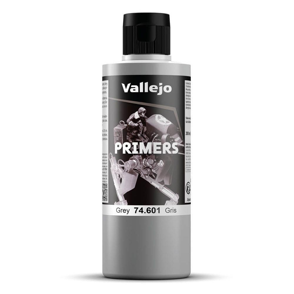 Vallejo – Surface Primer Color | Grey Acrylic Primer 200 Ml (6.76 Fl.