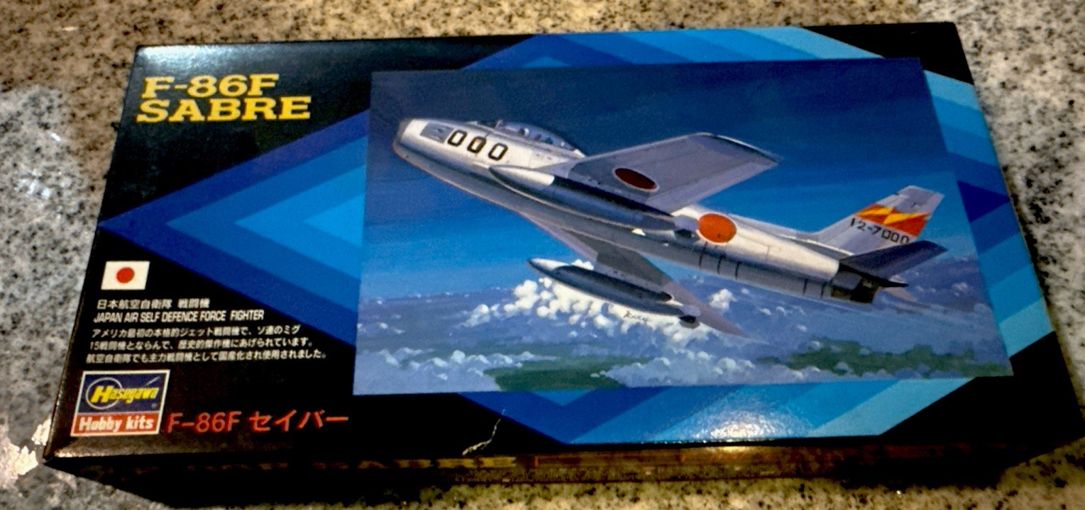 NEW MODEL- HASEGAWA HOBBY KITS- 00010 F-86F SABRE- 1:72- NEW