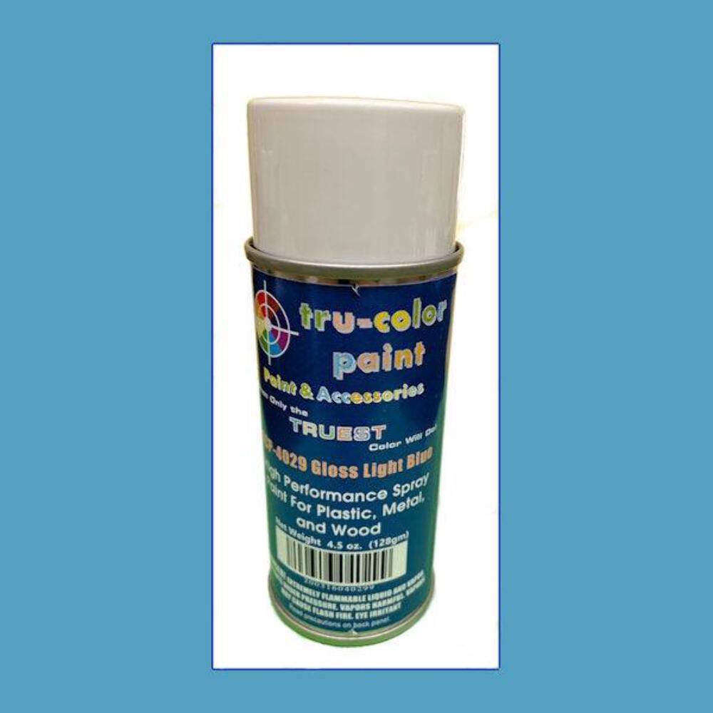 Gloss LIGHT BLUE 4.5 oz Spray Can Tru-Color Paint DISCONTINUED WHEN SOLD OUT