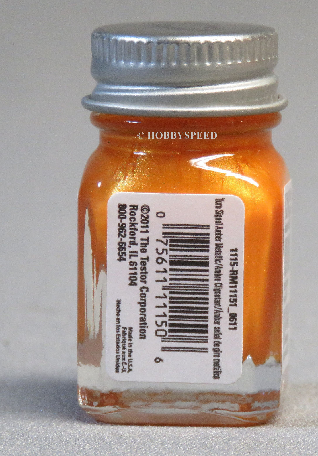 TESTORS PAINT TURN SIGNAL AMBER ENAMEL 1/4oz JAR 7.4ml plastic model car TES1115