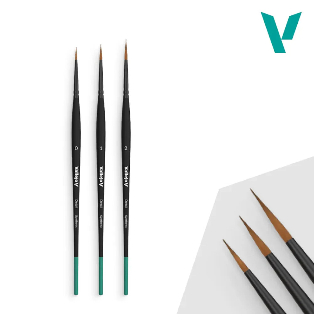 Vallejo Brush – Detail: “Definition” Synthetic Brush Set