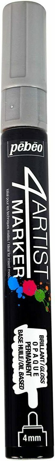 Pebeo 4Artist Marker Gaianotes 4mm Oil Paint Marker (Silver) 580170
