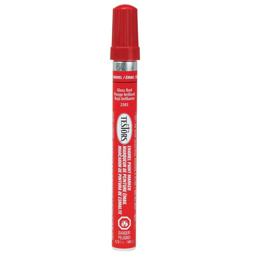 Testors 2503C Enamel Paint Marker Gloss Red