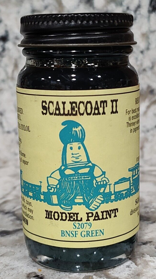SCALECOAT II MODEL RAILROAD PAINT – 2oz 2 OUNCE – BNSF GREEN #S2079