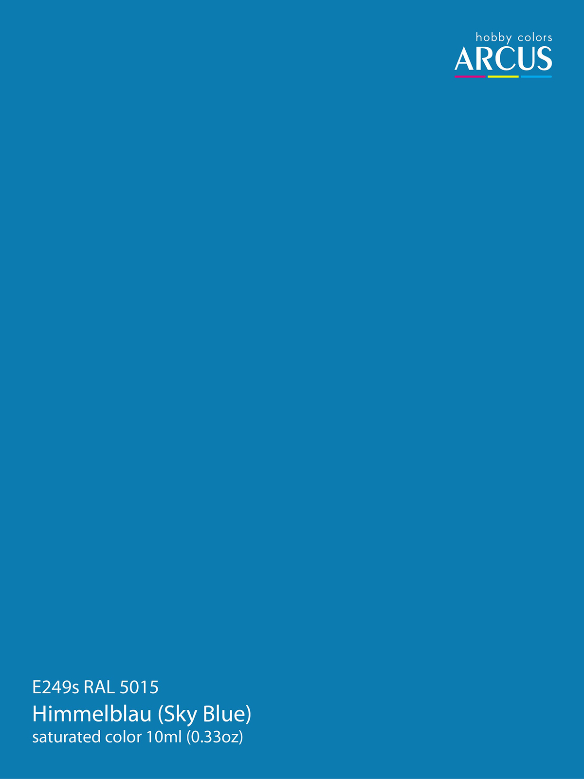 Arcus 249 Enamel paint PSU Ukraine (Sky Blue) Saturated color 10ml