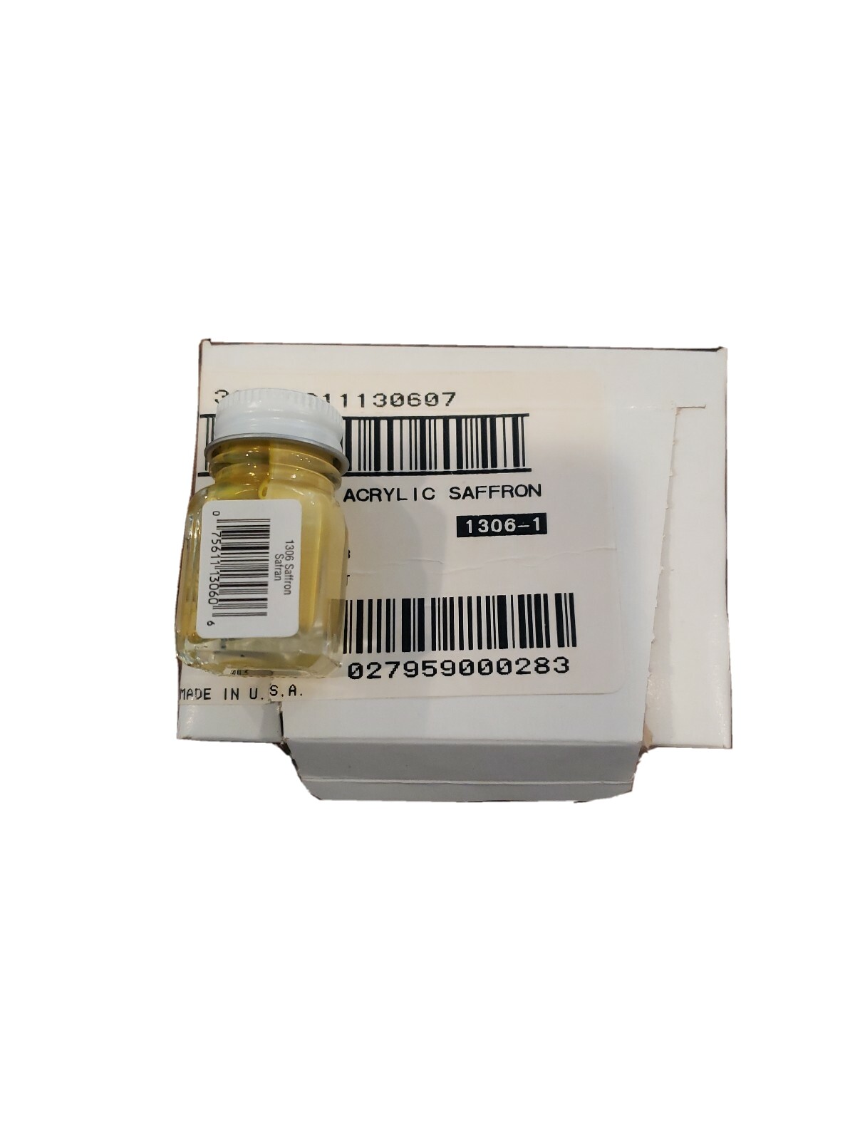 MODEL PAINT- TESTORS- 1306 SAFFRON- 1/4 FL.OZ- NEW- L119