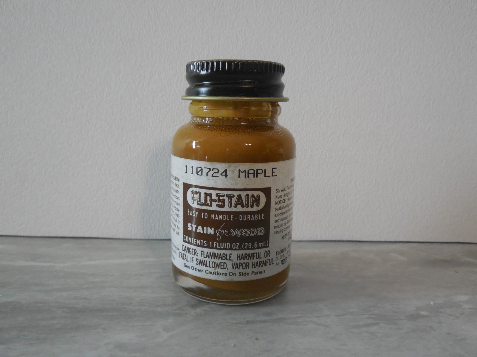 FLOQUIL FLO-STAIN ~ STAIN FOR WOOD MODEL – 1 oz – 110724 MAPLE ~ LOT A