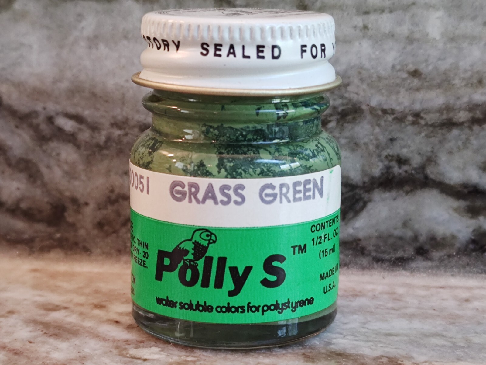 FLOQUIL POLLY S MODEL and HOBBY COLORS PAINT .5oz OUNCE – GRASS GREEN