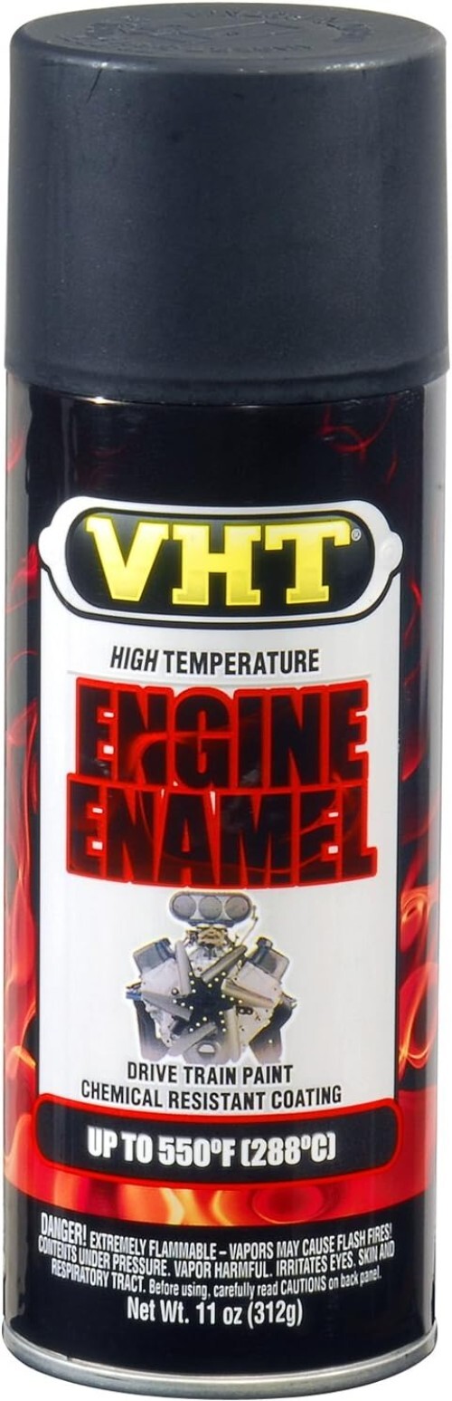 High Heat Engine Enamel GM Satin Black – 11 oz. Rust-Resistant Finish