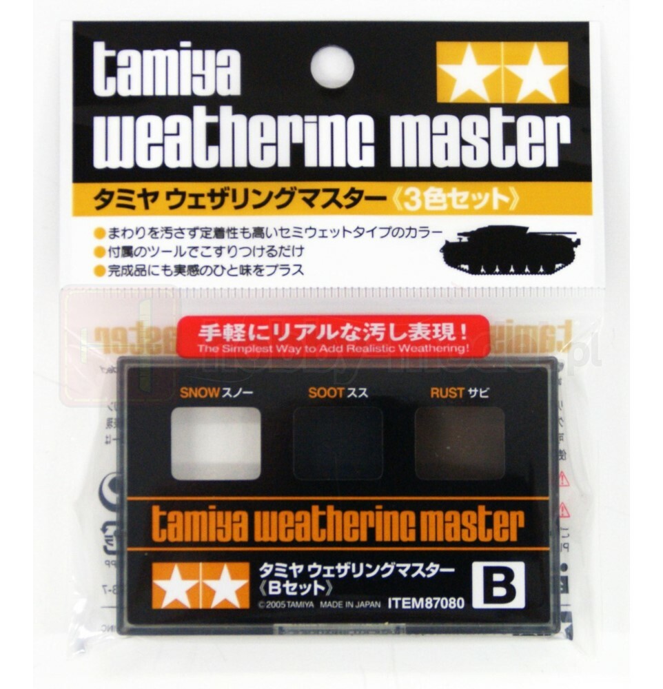TAMIYA WEATHERING MASTER SET B SNOW SOOT AND RUST #87080 TAMIYA