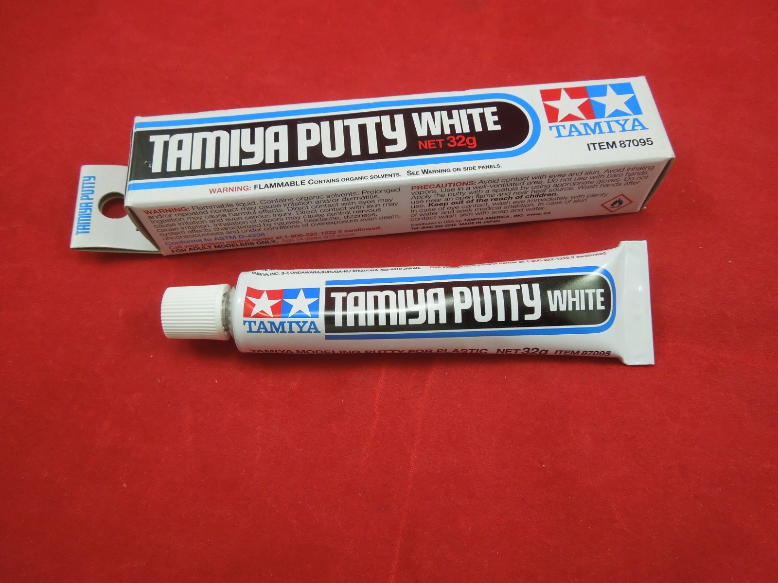 TAMIYA WHITE PUTTY 87095 for PLASTIC WOOD METAL MODELING MODEL KITS MODELS NEW