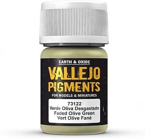 Vallejo Faded Olive Green Pigment Powder (30ml) – Paint Pigment – #73122