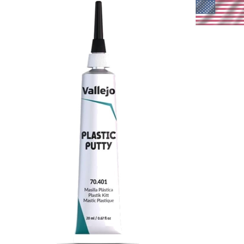 Plastic Putty 20 ml 0.67 fl.oz. | White, Opaque, Consistent Finish