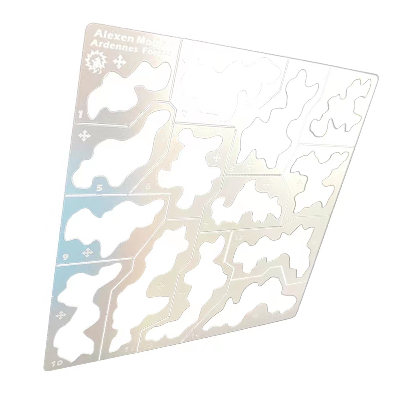 5D 1/35 1/100 Forest Camouflage Stenciling Template Leakage Spray Model DIY Tool
